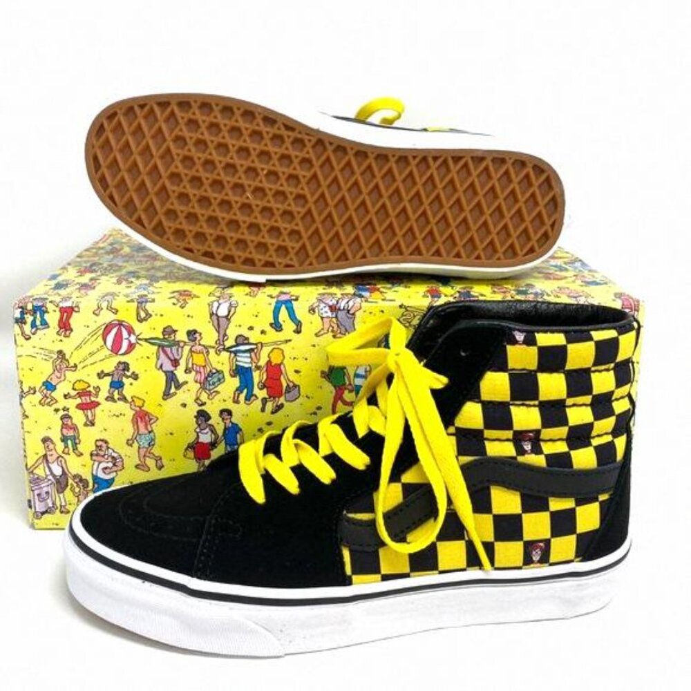 💖MEGA SALE💖VANS x Where's Waldo Sk8-Hi Checker VN0A32QG4UE Men's High Suede - Picture 3 of 9